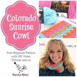 Colorado Sunrise Cowl Free Pattern: http://www.marlybird.com/free-crochet-pattern-colorado-sunrise-cowl/