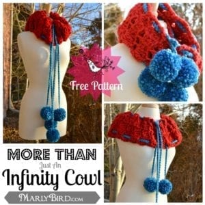 More Than Just An Infinity Cowl Free Pattern at www.MarlyBird.com