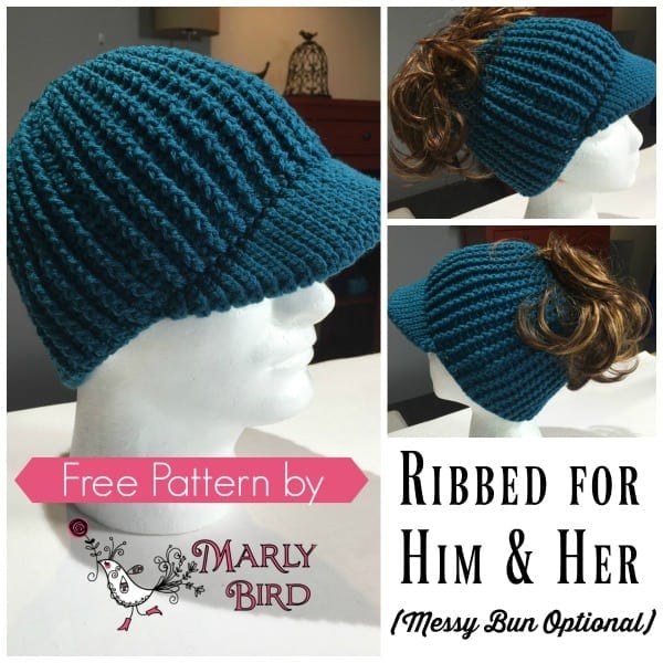 ribbed for him and her hat pattern pattern details