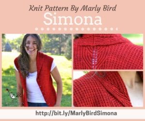 Simona Vest Knit Pattern By Marly Bird